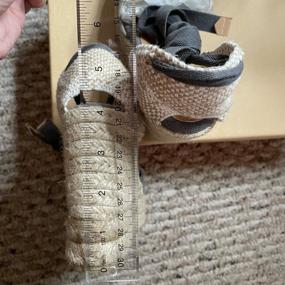 Castañer (Castaner) Chiara  Wedge Espadrille - 5 Grey (or Gray) - Picture 7 of 7